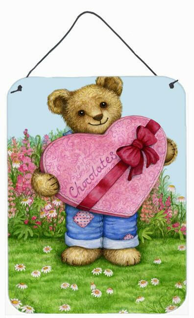 Valentine Teddy Bear with Chocolates Wall or Door Hanging Prints CDCO318ADS1216