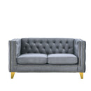 Modern Sofa With Button Tufting, Upholstered Couch For Living Room by HouseOfZazla