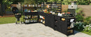TOPMAX 41.7'' Large Patio Rolling Kitchen Island with Sink by HouseOfZazla