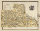 Vintage Map of Jackson County, Iowa 1875