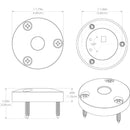 Lumitec High Intensity "Anywhere" Light - Brushed Housing - Blue Non-Dimming