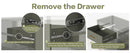 6-Drawer Double Dresser in Olive by HouseOfZazla