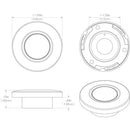 Lumitec Orbit - Flush Mount Down Light - Brushed Finish - White Non-Dimming