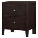 Garrett - 2 Drawer Nightstand - Cappuccino by HouseOfZazla