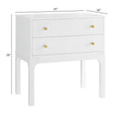 Alonso 2-Drawer Modern Nightstand