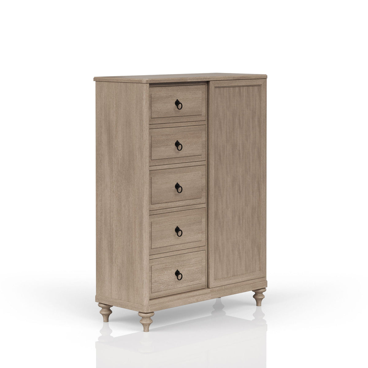 5 Drawer Door Chest - Sand, photo 3 of 5