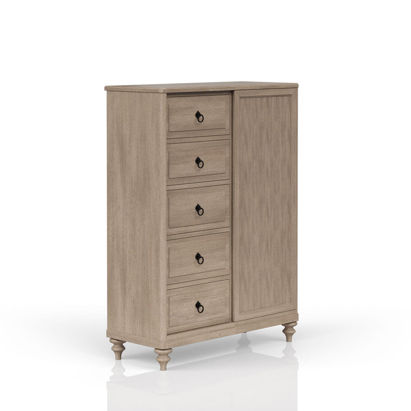 5 Drawer Door Chest - Sand, photo 3 of 5