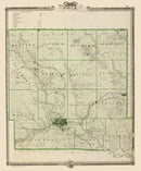 Vintage Map of Polk County, Iowa 1875