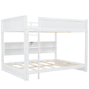 Bunk Bed With Storage Cabinets And USB Ports