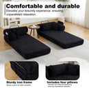 Convertible Sleeper Sofa Bed With Cylindrical Pillow by HouseOfZazla