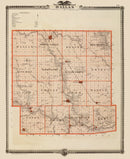 Vintage Map of Dallas County, Iowa 1875