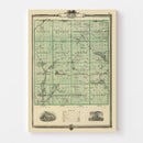 Vintage Map of Adair County, Iowa 1875