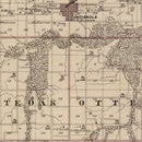 Vintage Map of Warren County, Iowa 1875