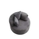 43-inch Round Corduroy Single Sofa by HouseOfZazla