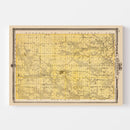 Vintage Map of Jefferson County, Iowa 1875