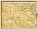 Vintage Map of Jefferson County, Iowa 1875