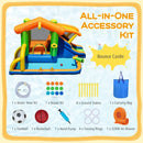 8-in-1 Jumping Castle with Slide and 520W Blower by LJGDeals