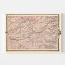 Vintage Map of Monroe County, Iowa 1875