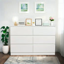 6 Drawer Dresser With Spacious Countertop And Concealed Handles by Unique Piece Furniture