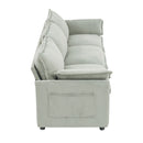 Modern 3 Seater Sofa With Side Storage Pockets For Living Room by HouseOfZazla