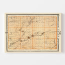 Vintage Map of Adams County, Iowa 1875