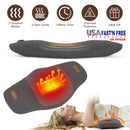 2 In 1 Electric Lumbar Massager Support Pillow Memory Foam Lower Back Massager with Heat Vibration Adapter for Pain Relief