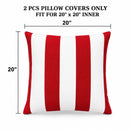 2 Pack Outdoor Lumbar Pillow Covers