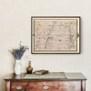 Vintage Map of Montgomery County, Iowa 1875