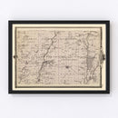 Vintage Map of Montgomery County, Iowa 1875
