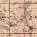 Vintage Map of Mills County, Iowa 1875