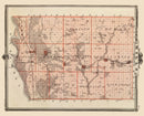 Vintage Map of Mills County, Iowa 1875