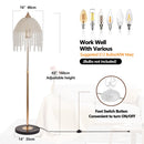 3-Light Elegant Crystal Floor Lamp – Vintage Waterfall Design