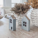 Wooden Village Houses, Pick Your Color | Set of 2 by Decor Steals