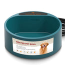 Heated Water Bowl for Dog Cat 74.4OZ Heating Water Dish IP67 Waterproof Thermal Water Bowl Heated Pet Bowl Dog Cat Water Feeder Bowl for Dog Cat Rabbi