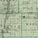 Vintage Map of Page County, Iowa 1875