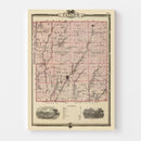 Vintage Map of Taylor County, Iowa 1875