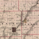 Vintage Map of Taylor County, Iowa 1875