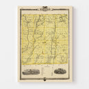 Vintage Map of Ringgold County, Iowa 1875
