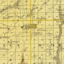 Vintage Map of Ringgold County, Iowa 1875