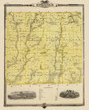 Vintage Map of Ringgold County, Iowa 1875