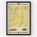 Vintage Map of Ringgold County, Iowa 1875