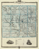 Vintage Map of Decatur County, Iowa 1875