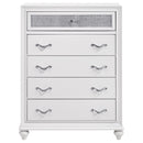 Barzini 5-drawer Bedroom Chest White