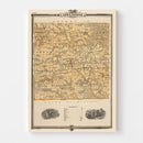 Vintage Map of Appanoose County, Iowa 1875