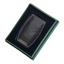 Black Leather Money Clip by creativegiftsdirect