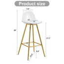 Stylish Upholstered Bar Chairs With Metal Leg by Unique Piece Furniture
