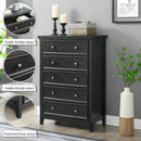 Modern 5-Drawer Black Dresser for Living Room Storage by HouseOfZazla