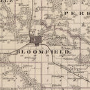 Vintage Map of Davis County, Iowa 1875