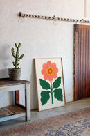 Sunny Bloom in Coral and Green