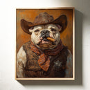 Bulldog Sheriff with a Cigar and Scowl